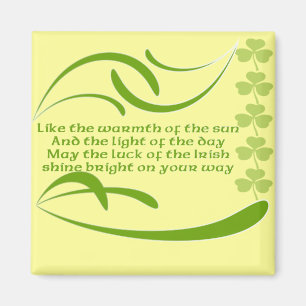 Change background colour-Irish Blessing Magnet