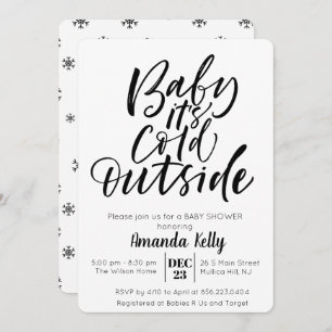 CHANGE COLOR - Modern Baby Shower Invitation