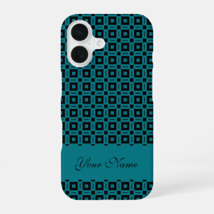 Change Colours! Funky Retro Squares Dots Pattern iPhone 16 Case