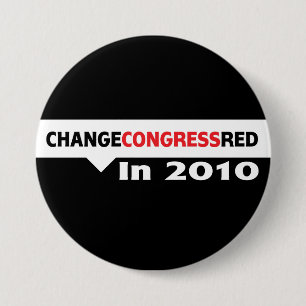 Change Congress Red in 2010 3 Inch Round Button