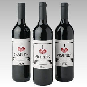 Change Crafting, I (coeur) Boisson Étiquettes