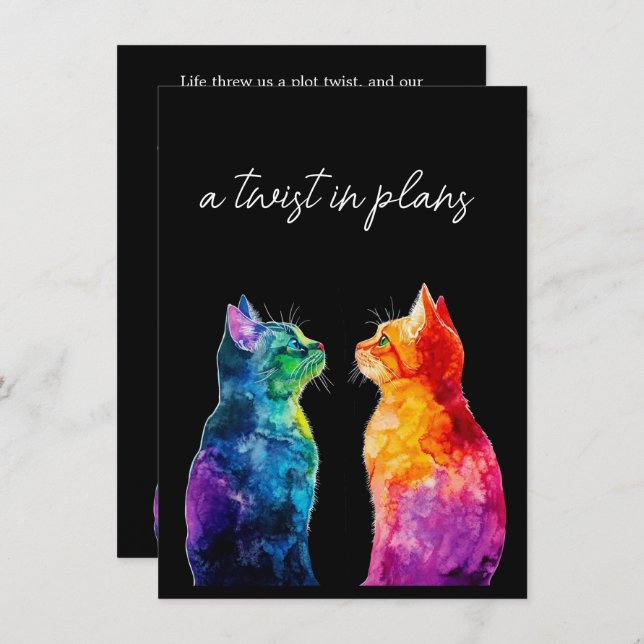 🌈 Change date Purrfectly Yours: Purrfectly  Enclosure Card (Front/Back)