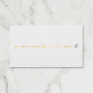 Change Foil Gift Tag
