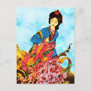 Chang'e, Goddess of the Moon Postcard