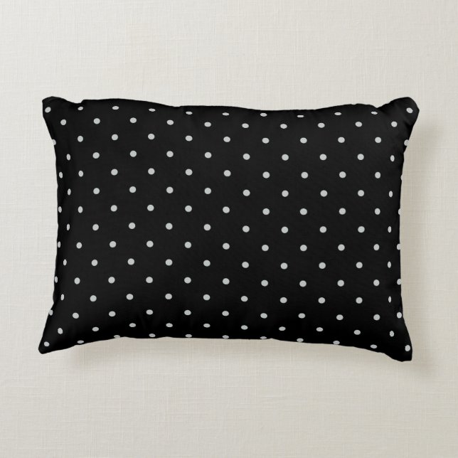 Change Grey Polka Dots Any Colour Click Customize Accent Pillow (Back)