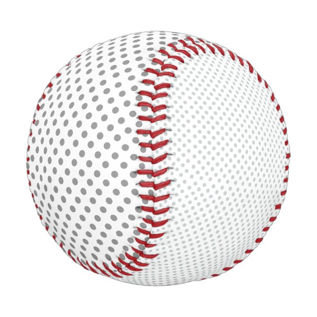 Change Grey Polka Dots Any Colour Click Customize Baseball (Angled)
