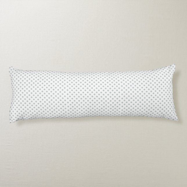 Change Grey Polka Dots Any Colour Click Customize Body Pillow (Back)