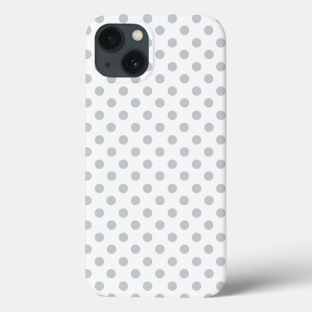 Change Grey Polka Dots Any Colour Click Customize Case-Mate iPhone Case (Back)