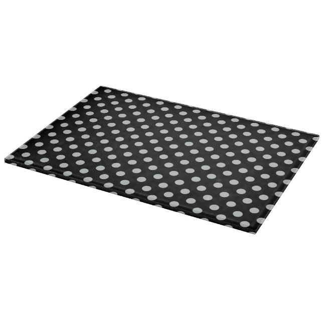 Change Grey Polka Dots Any Colour Click Customize Cutting Board (Corner)