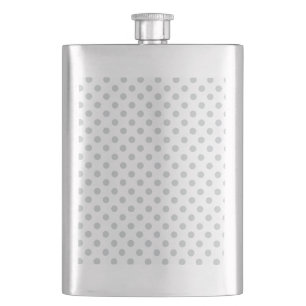 Change Grey Polka Dots Any Colour Click Customize Hip Flask