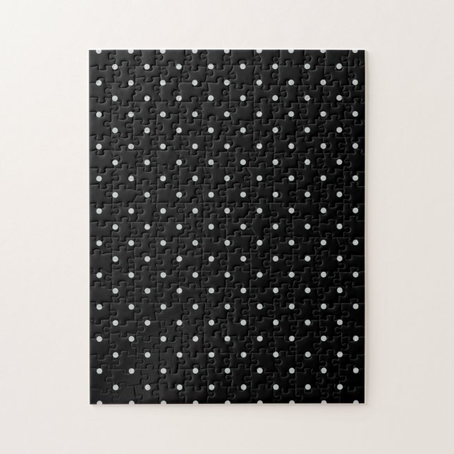 Change Grey Polka Dots Any Colour Click Customize Jigsaw Puzzle (Vertical)