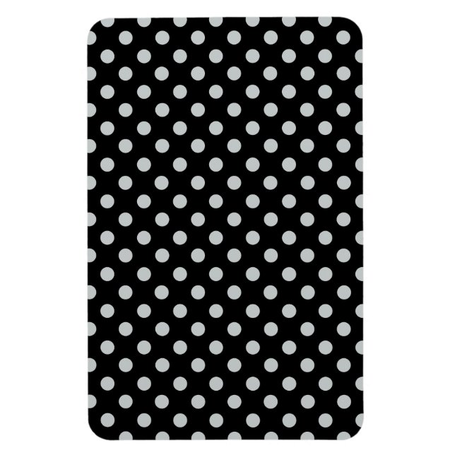 Change Grey Polka Dots Any Colour Click Customize Magnet (Vertical)