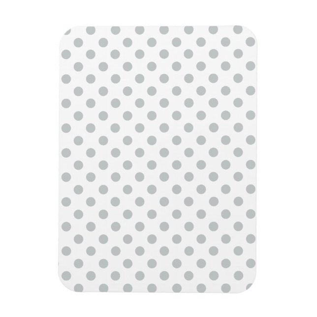 Change Grey Polka Dots Any Colour Click Customize Magnet (Vertical)