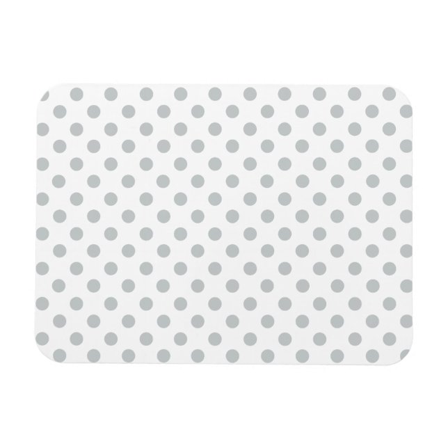 Change Grey Polka Dots Any Colour Click Customize Magnet (Horizontal)
