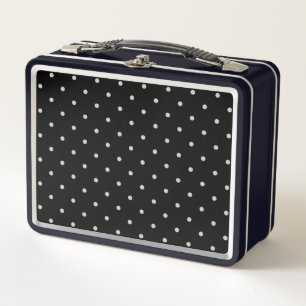 Change Grey Polka Dots Any Colour Click Customize Metal Lunch Box