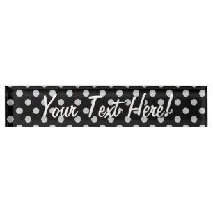 Change Grey Polka Dots Any Colour Click Customize Nameplate