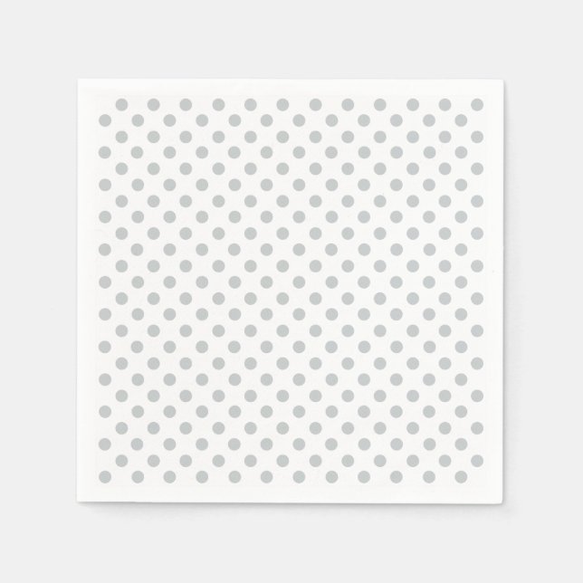 Change Grey Polka Dots Any Colour Click Customize Napkin (Front)