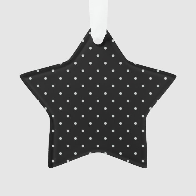 Change Grey Polka Dots Any Colour Click Customize Ornament (Front)