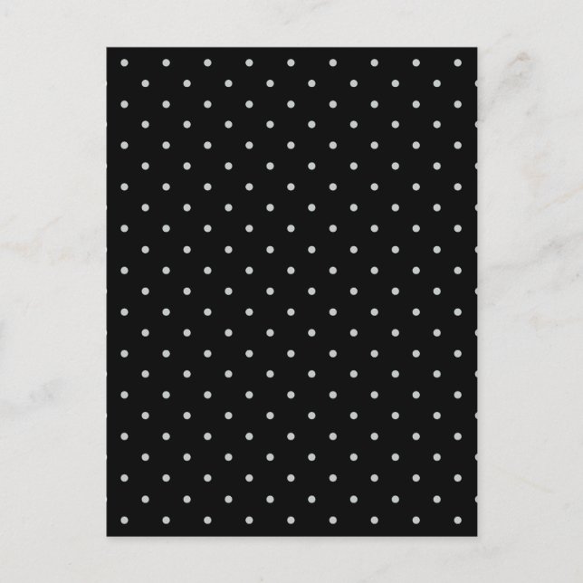 Change Grey Polka Dots Any Colour Click Customize Postcard (Front)