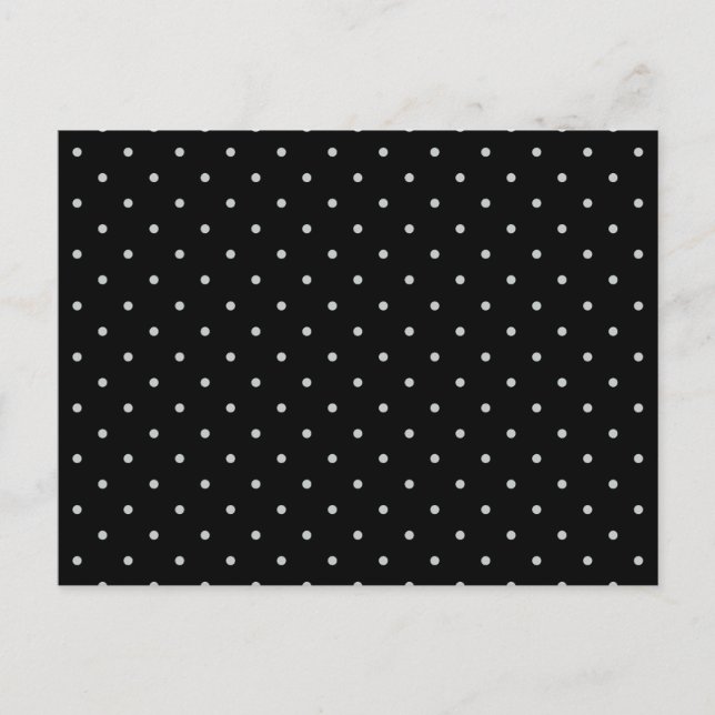 Change Grey Polka Dots Any Colour Click Customize Postcard (Front)