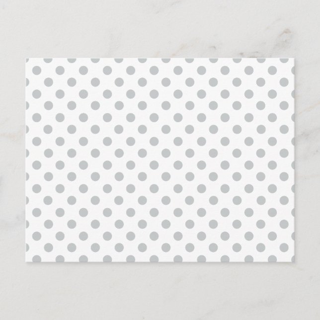 Change Grey Polka Dots Any Colour Click Customize Postcard (Front)