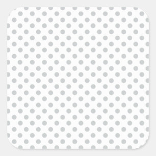 Change Grey Polka Dots Any Colour Click Customize Square Sticker