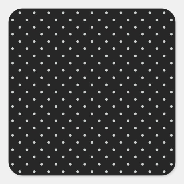 Change Grey Polka Dots Any Colour Click Customize Square Sticker (Front)