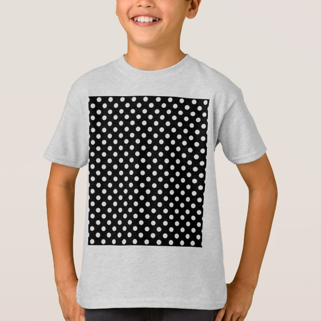 Change Grey Polka Dots Any Colour Click Customize T-Shirt (Front)