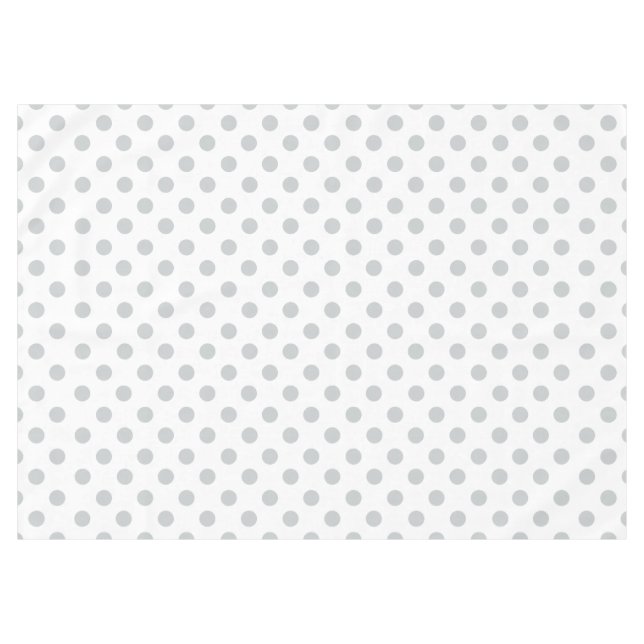 Change Grey Polka Dots Any Colour Click Customize Tablecloth (Front (Horizontal))