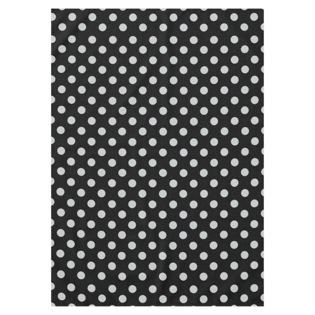 Change Grey Polka Dots Any Colour Click Customize Tablecloth (Front)