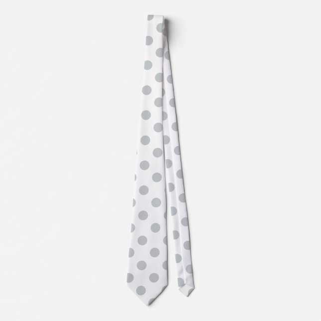 Change Grey Polka Dots Any Colour Click Customize Tie (Front)