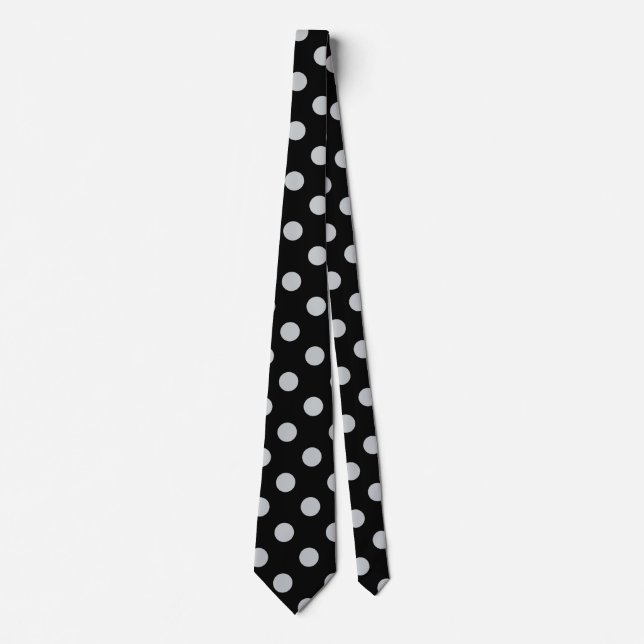 Change Grey Polka Dots Any Colour Click Customize Tie (Front)