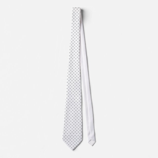 Change Grey Polka Dots Any Colour Click Customize Tie (Front)