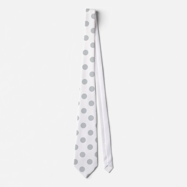 Change Grey Polka Dots Any Colour Click Customize Tie (Front)
