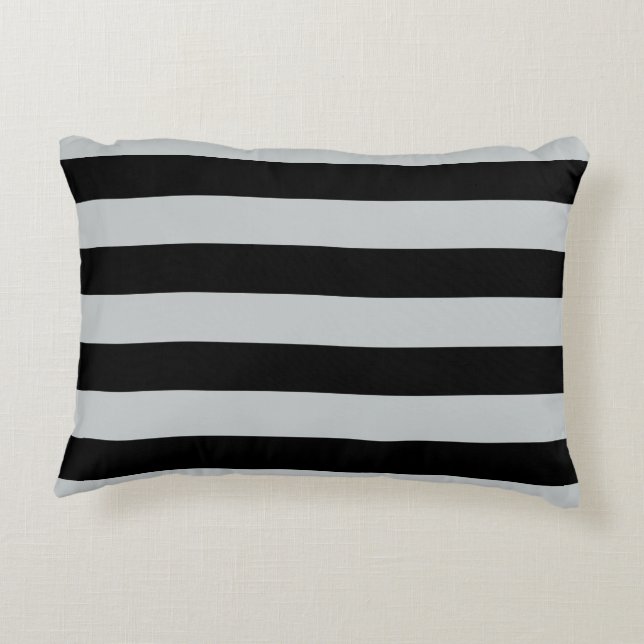 Change Grey Stripes to  Any Colour Click Customize Accent Pillow (Back)