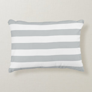 Change Grey Stripes to  Any Colour Click Customize Accent Pillow