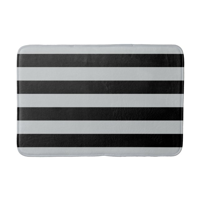 Change Grey Stripes to  Any Colour Click Customize Bath Mat (Front)