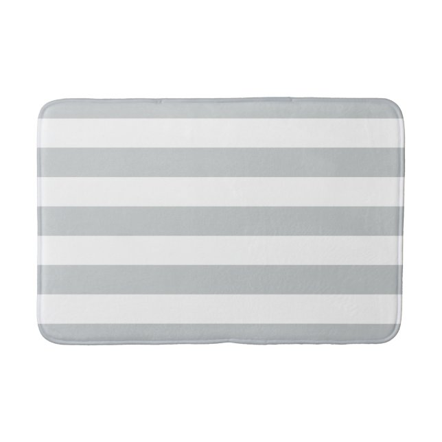 Change Grey Stripes to  Any Colour Click Customize Bath Mat (Front)