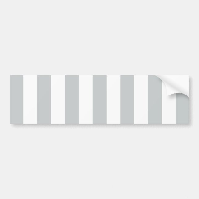 Change Grey Stripes to  Any Colour Click Customize Bumper Sticker (Front)