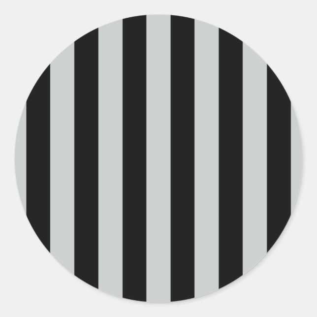 Change Grey Stripes to  Any Colour Click Customize Classic Round Sticker (Front)
