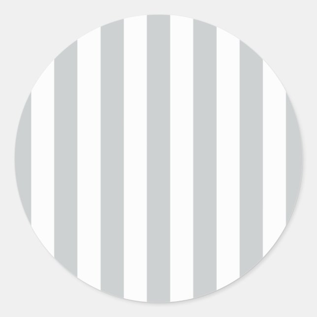Change Grey Stripes to  Any Colour Click Customize Classic Round Sticker (Front)