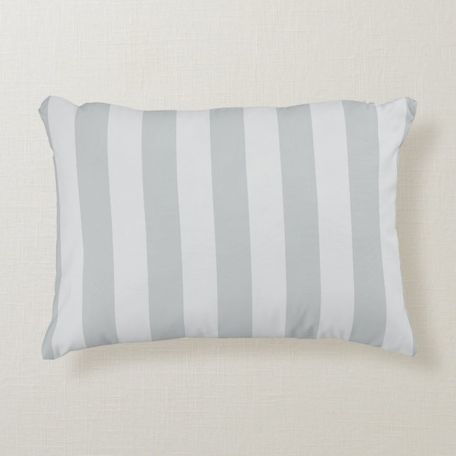 Change Grey Stripes to  Any Colour Click Customize Decorative Pillow (Front)