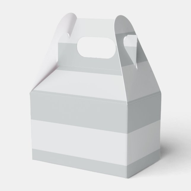 Change Grey Stripes to  Any Colour Click Customize Favor Box (Front Side)