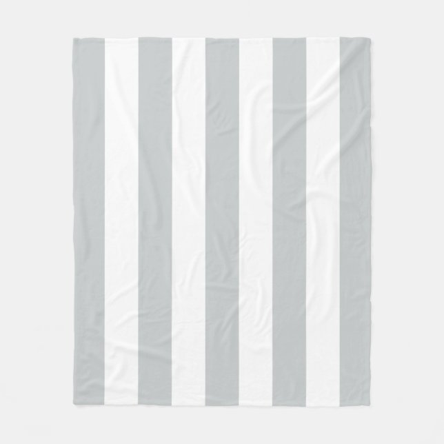Change Grey Stripes to  Any Colour Click Customize Fleece Blanket (Front)