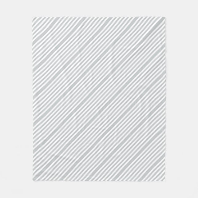 Change Grey Stripes to  Any Colour Click Customize Fleece Blanket (Front)