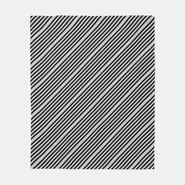 Change Grey Stripes to  Any Colour Click Customize Fleece Blanket (Front)