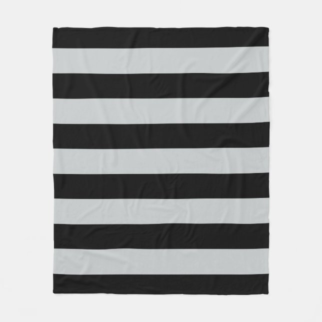 Change Grey Stripes to  Any Colour Click Customize Fleece Blanket (Front)