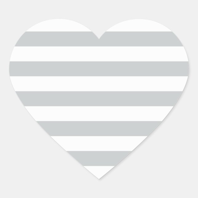 Change Grey Stripes to  Any Colour Click Customize Heart Sticker (Front)