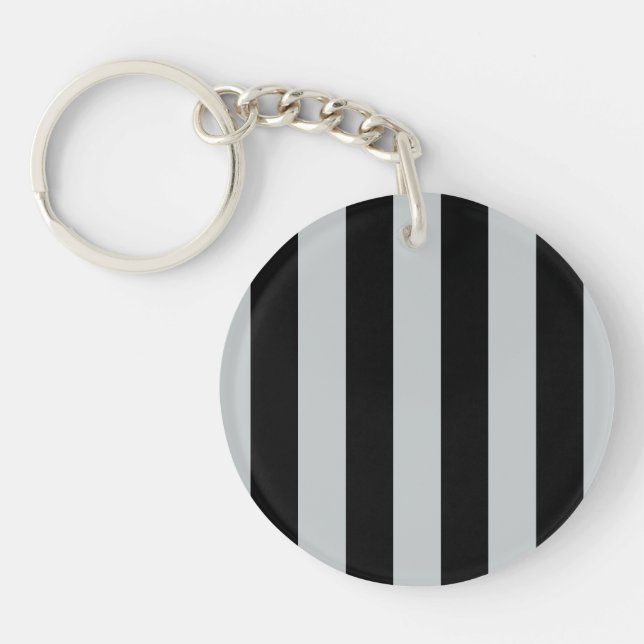 Change Grey Stripes to  Any Colour Click Customize Keychain (Front)