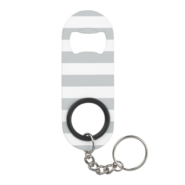 Change Grey Stripes to  Any Colour Click Customize Keychain Bottle Opener (Back)